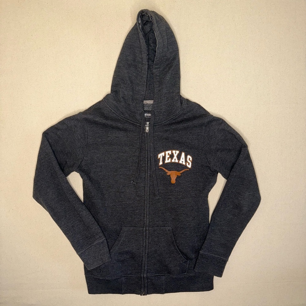 PINK Victoria's Secret University of Texas Zip Up Hoodie Medium